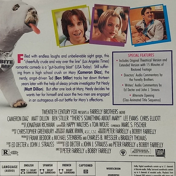 Factory sealed: There's Something about Mary Widescreen DVD w/ Special Features - Picture 6 of 9